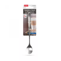   Rozsdamentes acél kávéskanál / latte macchiato kanál - 186 x 30 mm - 6 db / csomag