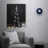 LED-es fali hangulatkép - "Burj Khalifa" -  2 x AA, 38 x 48 cm