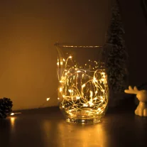   Karácsonyi LED fényfüzér - 5 m - 50 LED - meleg fehér - 3 x AA