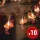 LED fényfüzér - flamingó - 1,1 m - 10 LED - melegfehér - 3 x AA