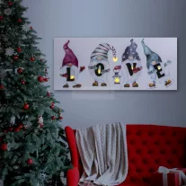   LED-es fali hangulatkép - "LOVE" -  2 x AA, 70 x 30 cm