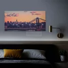LED-es fali hangulatkép - "New York" -  2 x AA, 38 x 78 cm