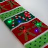 Karácsonyi sál - 100 cm - LED-es, elemes, zöld