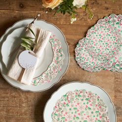   Karácsonyi, papír tányéralátét - 16,5 cm - 20 db / csomag