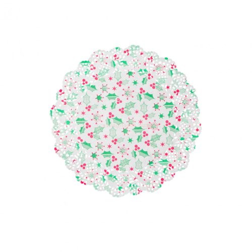 Karácsonyi, papír tányéralátét - 26,5 cm - 10 db / csomag