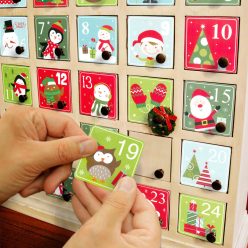 Adventi kalendárium matrica szett - 5 x 5 cm