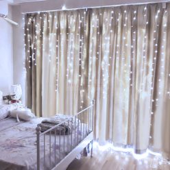   Fényfüggöny - 100 db LED - középfehér - hálózati - IP44 - 2,2 m - 8 program