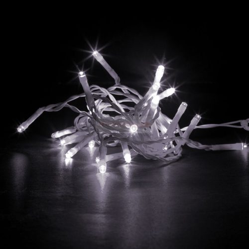 Fényfüggöny - 100 db LED - középfehér - hálózati - IP44 - 2,2 m - 8 program
