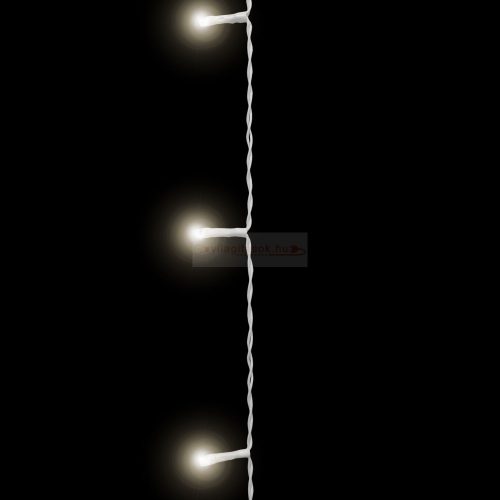 Fényfüggöny - 100 db LED - középfehér - hálózati - IP44 - 2,2 m - 8 program