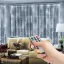 Fényfüggöny - 300 db hidegfehér microLED-del - 3 x 3 m - 230V - távirányítós