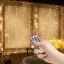 Fényfüggöny - 100 db melegfehér LED-del - 3 x 1 m - 230V - távirányítós