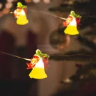 Karácsonyi LED fényfüzér harang 2,2m 2xAA