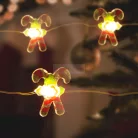 Karácsonyi LED fényfüzér cukorbot 2,2m 2xAA