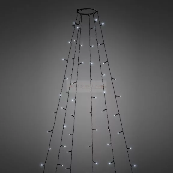 LED karácsonyfa fényfüzér - 1,9 m - 120 LED, hidegfehér - IP44