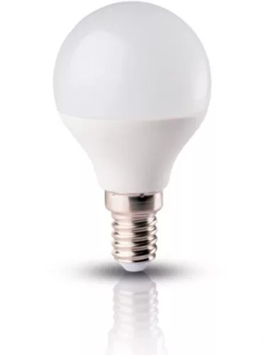 Led lámpa gömb E-14 5W P45 meleg fehér HB