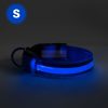 LED-es nyakörv - akkumulátoros - S méret - kék