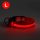 LED-es nyakörv - akkumulátoros - L méret - piros
