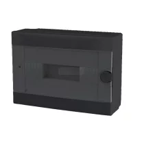 Lakáselosztó 12 modul IP40 fekete