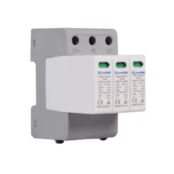   Túlfeszültség levezető 3 pólusú T1+T2 20kA szolár 1500VDC