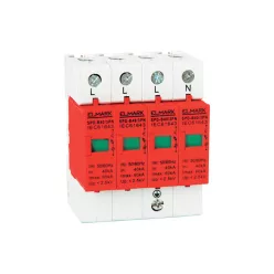   Túlfeszültség levezető 4 pólusú C 10 kA váltó áramú