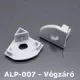 Alumínium profil végzáró elem 007