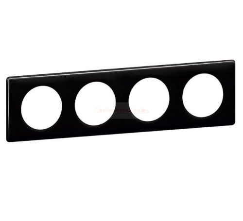 Legrand Céliane 4-es keret fekete lakk