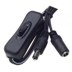 DC csatlakozóval szerelt kábel zsinór kapcsolóval