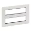 Legrand Valena Life  2x4x2 modulos keret, vízszintes fehér