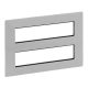 Legrand Valena Life  2x4x2 modulos keret, vízszintes alumínium