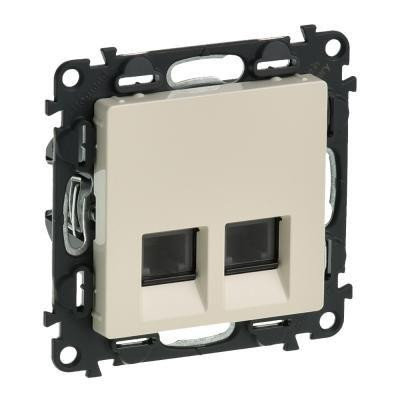 Legrand Valena Life 2xRJ11 Telefon csatlakozóaljzat elefántcsont (Keret nélkül)