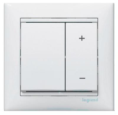 Legrand Valena nyomógombos fényerőszabályzó fehér