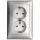 Legrand Valena 2x2P+F dugalj alumínium