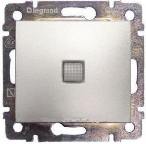 Legrand Valena 1 pólusú kapcsoló jelzőfény alumínium