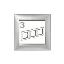  Legrand Valena 3-as keret alumínium vízszintes/függőleges