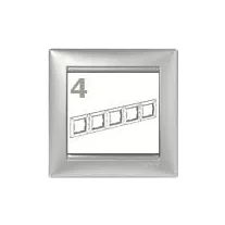   Legrand Valena 4-es keret alumínium vízszintes/függőleges