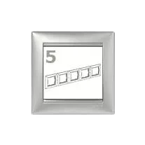   Legrand Valena 5-ös keret alumínium vízszintes/függőleges
