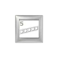   Legrand Valena 5-ös keret alumínium vízszintes/függőleges