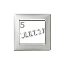 Legrand Valena 5-ös keret alumínium-ezüst