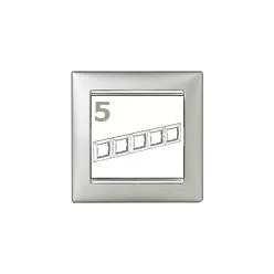 Legrand Valena 5-ös keret alumínium-ezüst