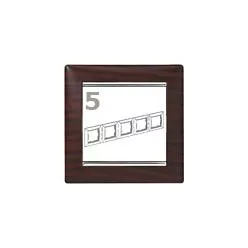 Legrand Valena 5-ös keret wengedekor-ezüst
