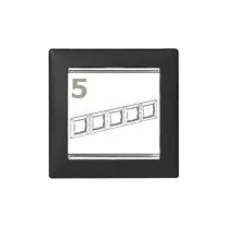 Legrand Valena 5-ös keret fekete-ezüst