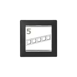 Legrand Valena 5-ös keret fekete-ezüst