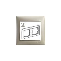 Legrand Valena 2-es keret kagylóhéj vízszintes