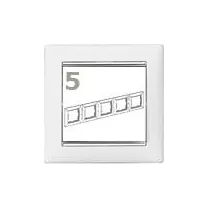 Legrand Valena 5-ös keret fehér-ezüst