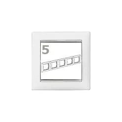 Legrand Valena 5-ös keret fehér-ezüst