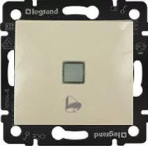 Legrand Valena 1 pólusú nyomó csengőjel+jelzőf. elefántcsont