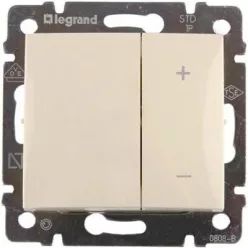   Legrand Valena nyomógombos fényerőszabályzó elefántcsont
