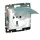 Legrand Valena 2P+F dugalj csapófedéllel IP44 fehér