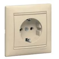 Legrand Valena 2P+F komplett dugalj elefántcsont
