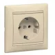 Legrand Valena 2P+F komplett dugalj elefántcsont